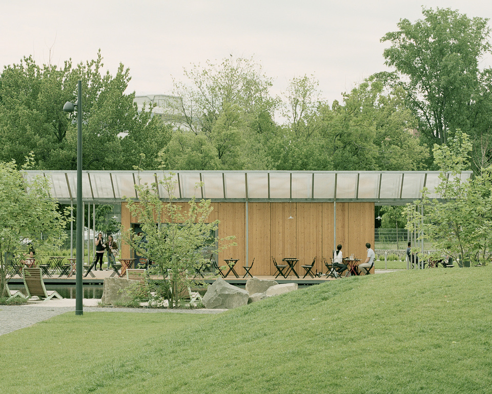 Vizafogó park pavilon épület – tervező: Archikon – fotó: Danyi Balázs