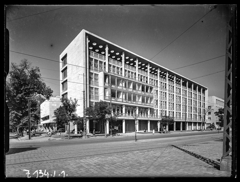 Budapest, VI. Dózsa György út 84a., MÉMOSZ székház, 1950. Seidner Zoltán felvétele (ltsz.: 092.860N)