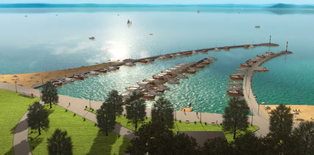 Részlet az e-kikötő terveit bemutató videóból