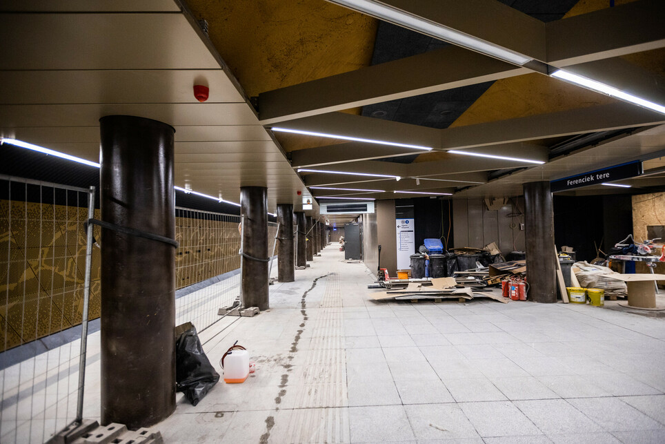 Végéhez közelednek a munkálatok az M3-as metró több állomásán, fotók a Deák Ferenc térről és a Ferenciek tere aktuális állapotáról / Budapest Városháza Facebook