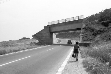 Balatonalmádi, József Attila út (71-es főút) Káptalanfüred felé nézve, 1975 / Fortepan 60652, Krantz Károly