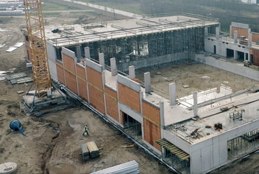 Az építkezés a magasból. Forrás: Sipos Dávid - Dunakeszi alpolgármestere Facebook	