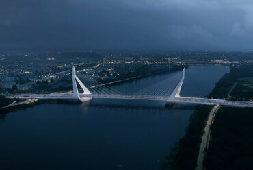 Az új Duna-híd látványterve. Forrás: Fürjes Balázs Facebook