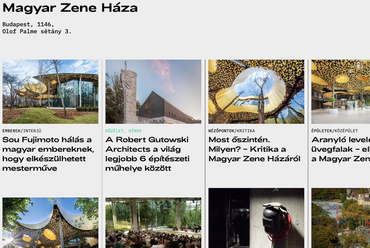 Az Építészfórum kortárs építészeti térképe – Az épületekhez kapcsolódó cikkek megjelenése
