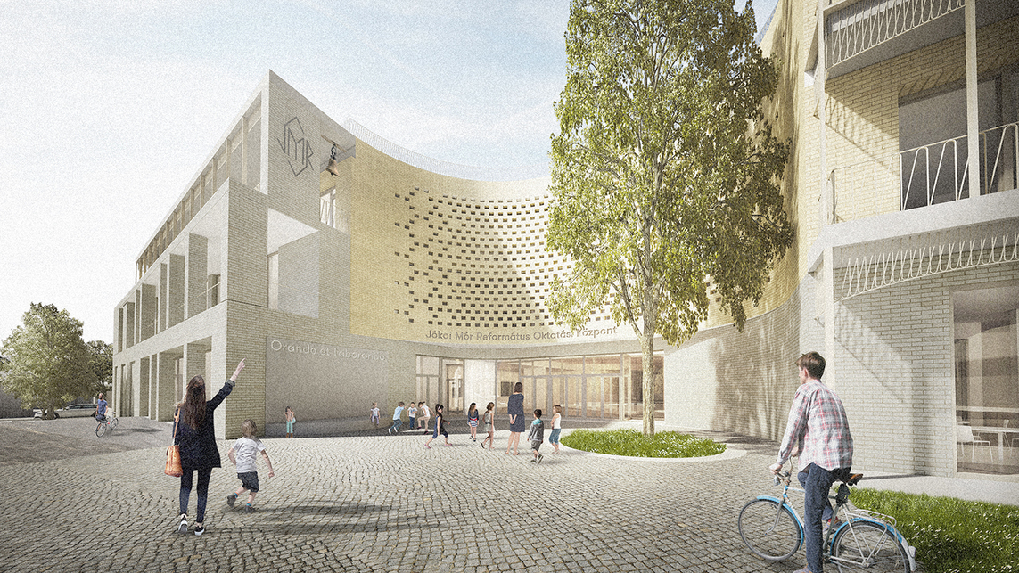 Tanulóházas iskola terve, Budapest – tervező: Marp