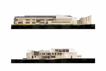 A KIMA STUDIO és az Architectura Hirundo megosztott harmadik díjas pályaműve a Biai Református Általános Iskola tervpályázatán