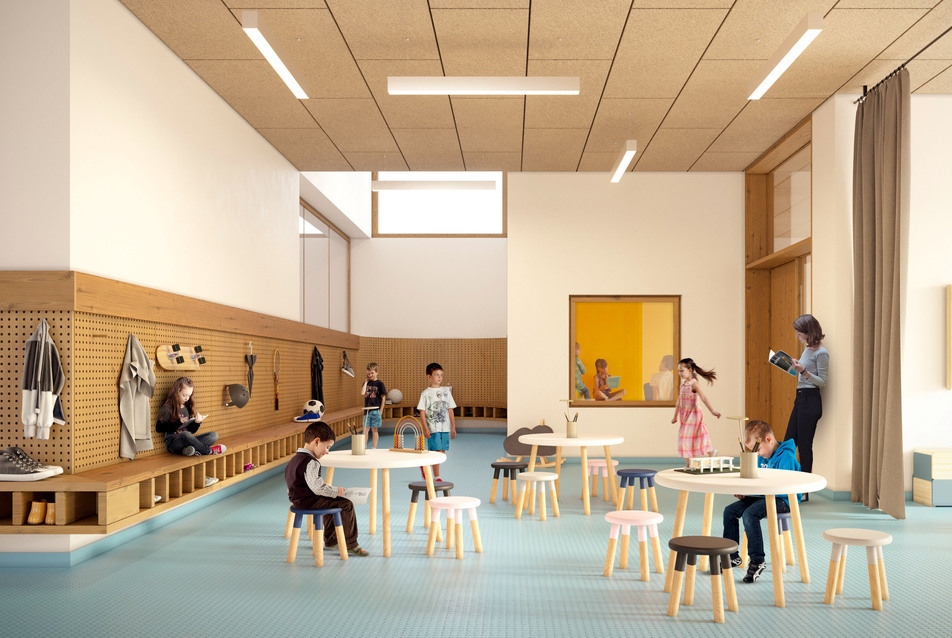 Tanulóházak Bián – a CAN Architects a Biai Református Általános Iskola tervpályázatán megvételt nyert terve