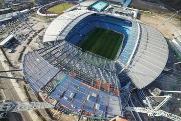 A stadion 2015-ös bővítése után. Forrás: Architects' Journal