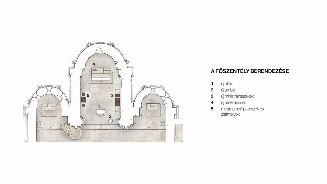 Ják, Szent György templom liturgikus terének megújítása – Az Architaction II. díjas terve