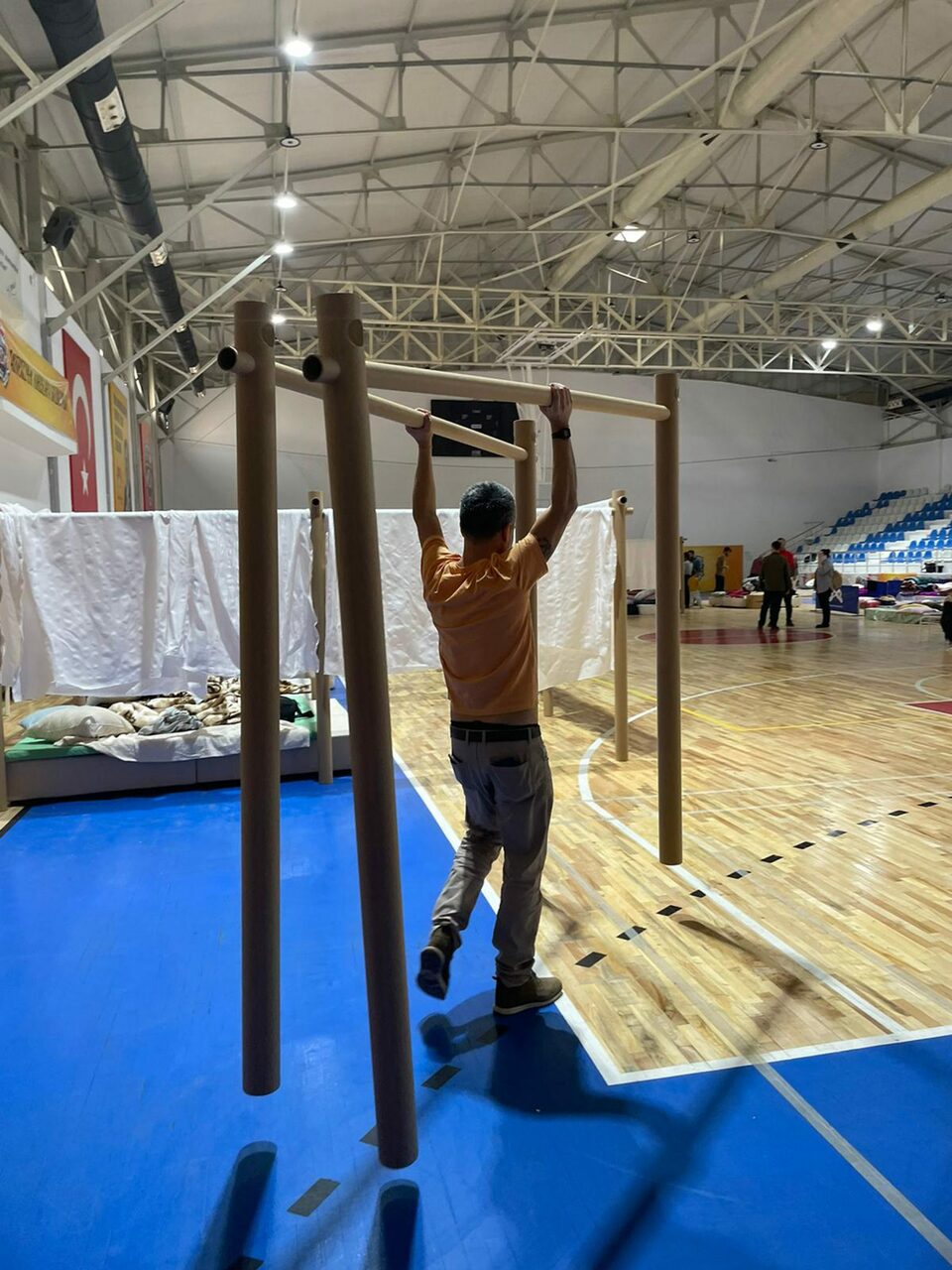 Paper Partition System, Törökországban installálva. Forrás: Shigeru Ban Architects