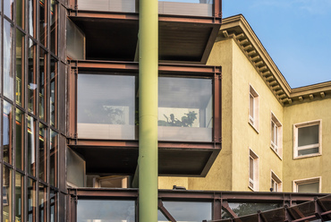 A Magyar Távirati Iroda (MTI) székházának hírközlési üzemépülete, Virág Csaba, LAKÓTERV, 1985–1990, Fotó: Gulyás Attila