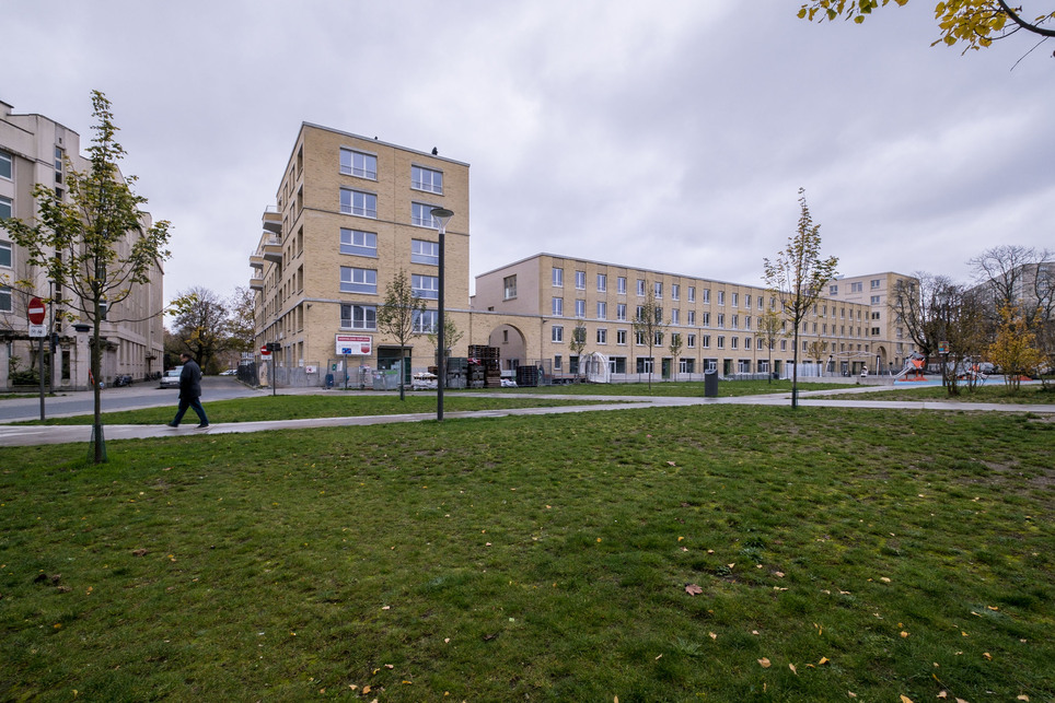 Eric Sasse szociális lakótömb (2014-2023). Fotó: Tom Verstraeten, Bulk architecten. 