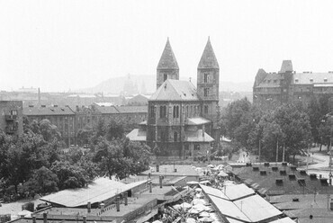 Lehel (Élmunkás) téri piac, 1976. Forrás: Fortepan / Angyalföldi Helytörténeti Gyűjtemény