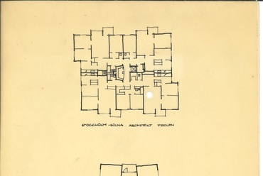 Magasház-alaprajzok, egyetemi munka, 1960. Preisich Katalin archívuma