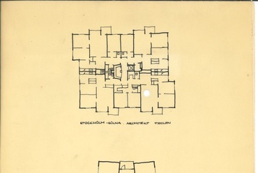 Magasház-alaprajzok, egyetemi munka, 1960. Preisich Katalin archívuma