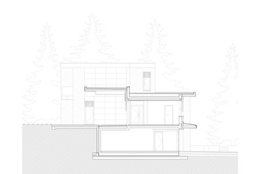 K2 metszet - INVEX Építész iroda: családi ház.