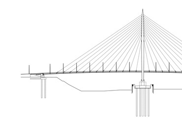 A Robinson híd sziluettje. Forrás: SPECIÁLTERV
