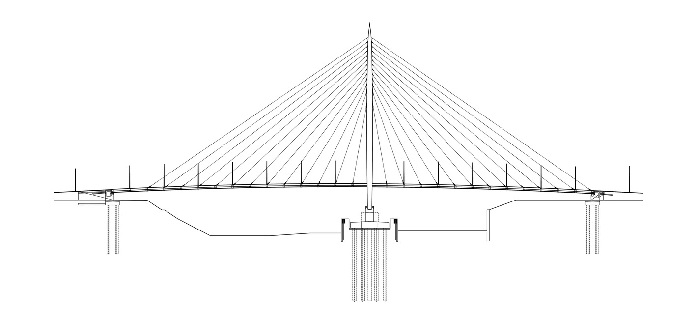 A Robinson híd sziluettje. Forrás: SPECIÁLTERV
