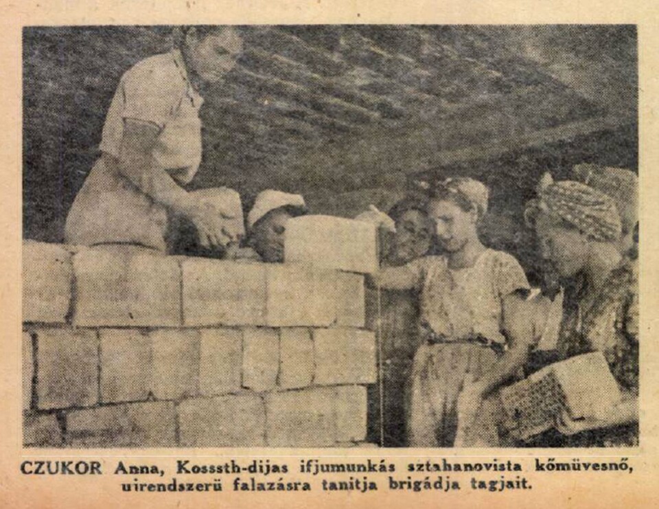 Beállított életkép a Kanadai Magyar Munkás 1950. augusztus 31-i számából. Via ADT Arcanum
