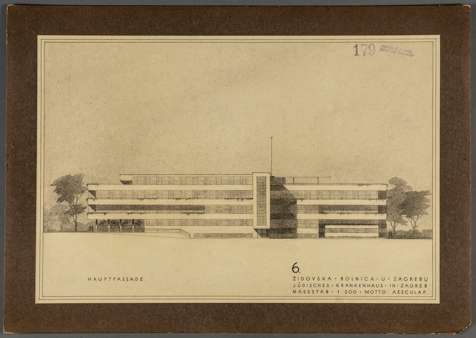 Körner József pályaműve a zágrábi zsidó kórház számára, Budapest, 1930. MÉM MDK Múzeumi Osztály