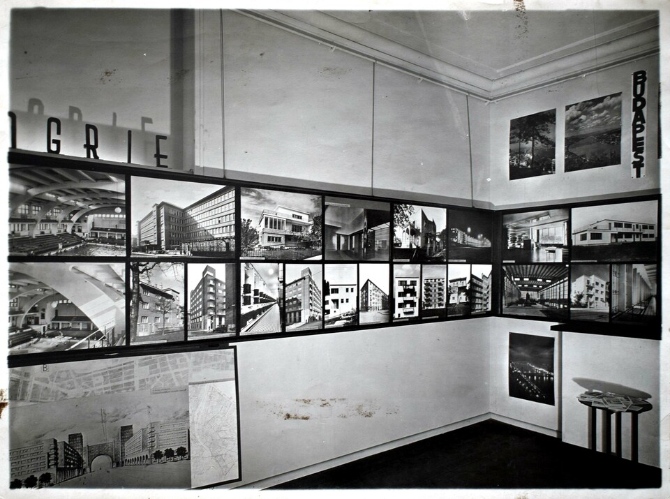 A L’Architecture d’Aujourd’hui párizsi kiállításának magyar részlegéről készült fotó, 1933. MÉM MDK Múzeumi Osztály