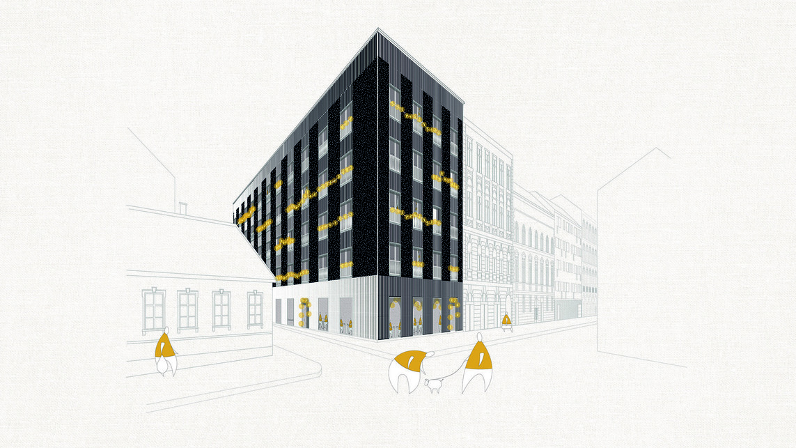 Cohousing a VIII. kerületben, Budapest – tervező: Balogh Eszter 
