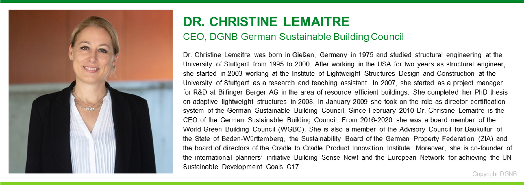 Dr. Christine Lemaitre
