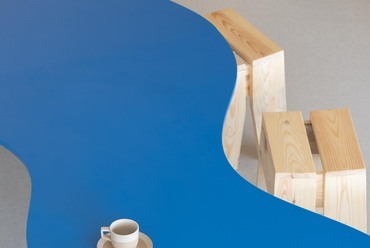 Kollab közösségi tér – belsőépítészet és installatív bútorok: Paradigma Ariadné – fotó: Molnár Szabolcs | Paradigma Ariadné
