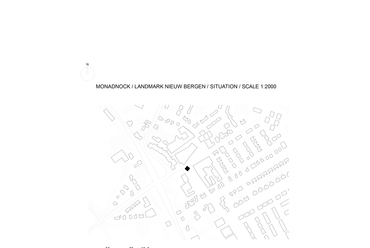 Helyszínrajz – MONADNOCK: Nieuw Bergen Műemlék.
