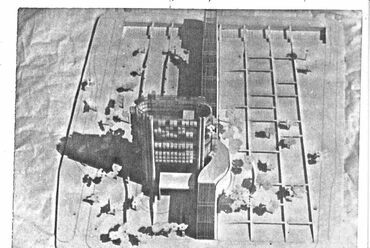 A szófiai operaház pályázati modellje, 1972. Reprodukció Magyar Péter Vörös portfóliójából
