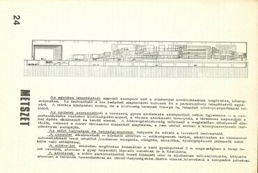 Magyar Péternek a szófiai operaházhoz készített pályázatát bemutató oldal a Bercsényi 28-30 1974/2. számából
