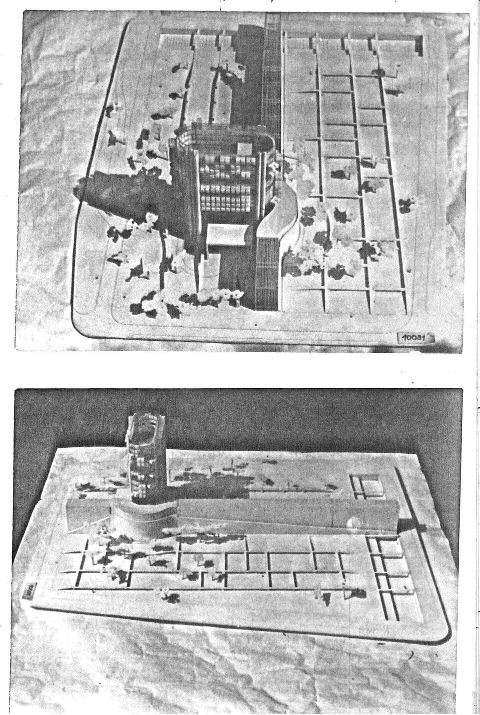 A szófiai operaház pályázati modellje, 1972. Reprodukció Magyar Péter Vörös portfóliójából
