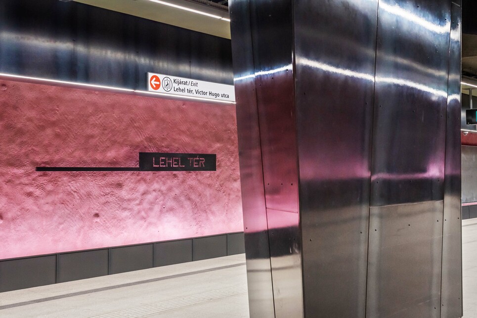 A Lehel téri metróállomás. Tervező: Sporaarchitects. Fotó: Gulyás Attila
