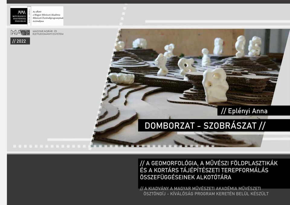 Domborzat-Szobrászat című oktatási könyv
