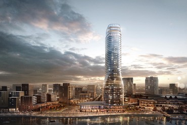 Belgrade Waterfront – SOM LLP. Forrás: Wikimedia Commons / Sava52Bogdanovic
