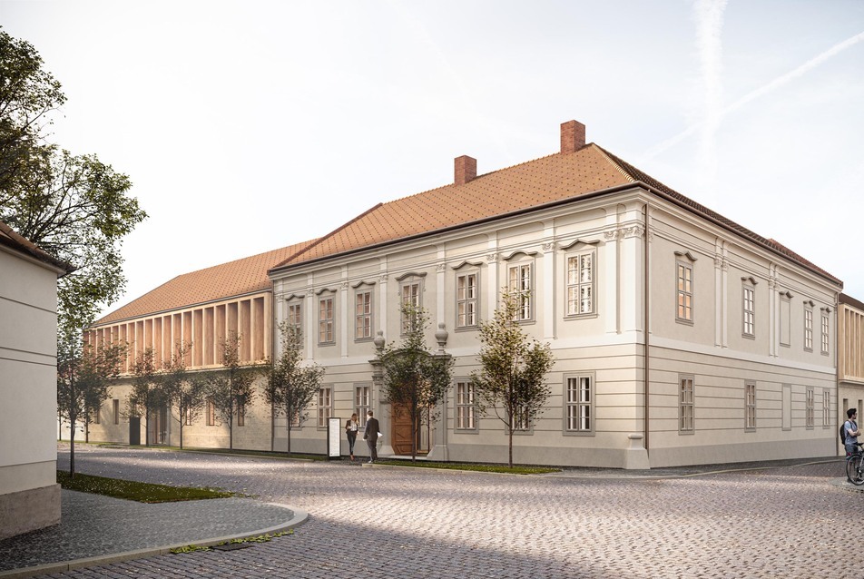 A Konkrét Stúdió II. díjas pályaműve az az esztergomi Sándor-palota felújítására kiírt pályázaton