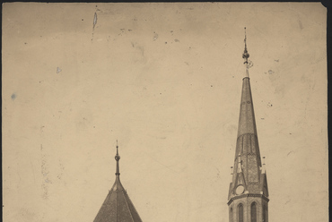 A templom délkeleti látványa 1900 körül. Forrás: FSZEK
