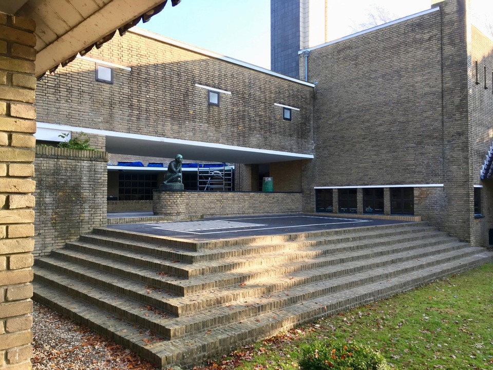 W. M. Dudok: Ravatalozó bővítés, Dreihus (1926). Forrás: www.dudok.org