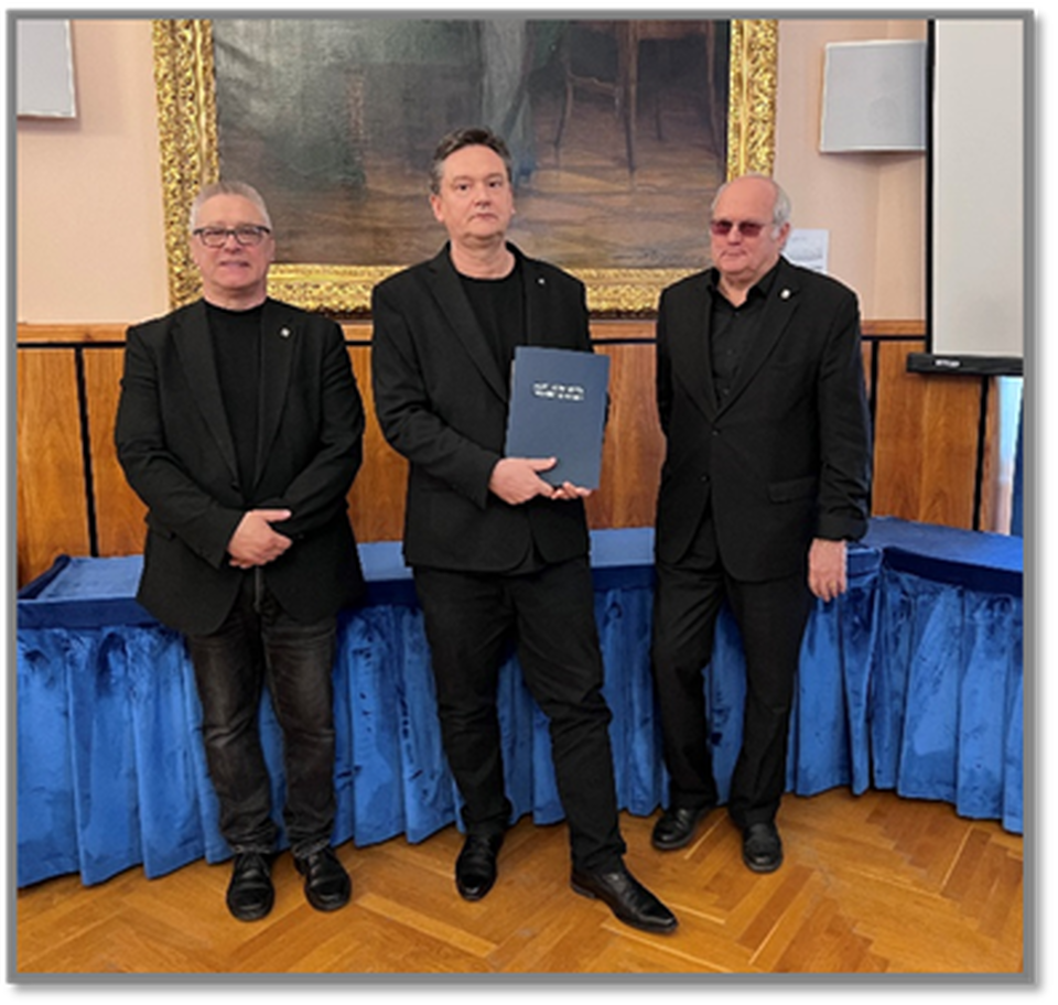Philipp Frigyes, Pölös István, dr. Hajnóczi Péter. Forrás: Pest vármegyei Építész Kamara
