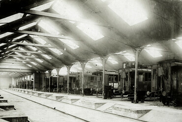 A MÁV Északi Főműhely személykocsi javító csarnoka, 1915. Forrás: Fortepan / Magyar Műszaki és Közlekedési Múzeum
