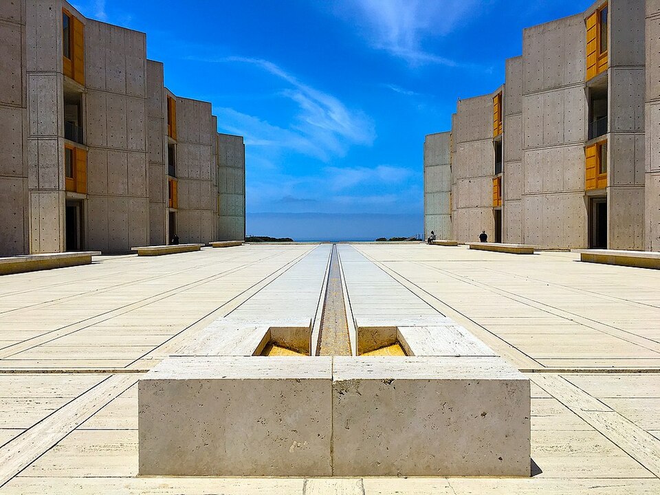 Louis Kahn: Salk Institute for Biological Studies, 1965. Forrás: Codera23/Wikipedia