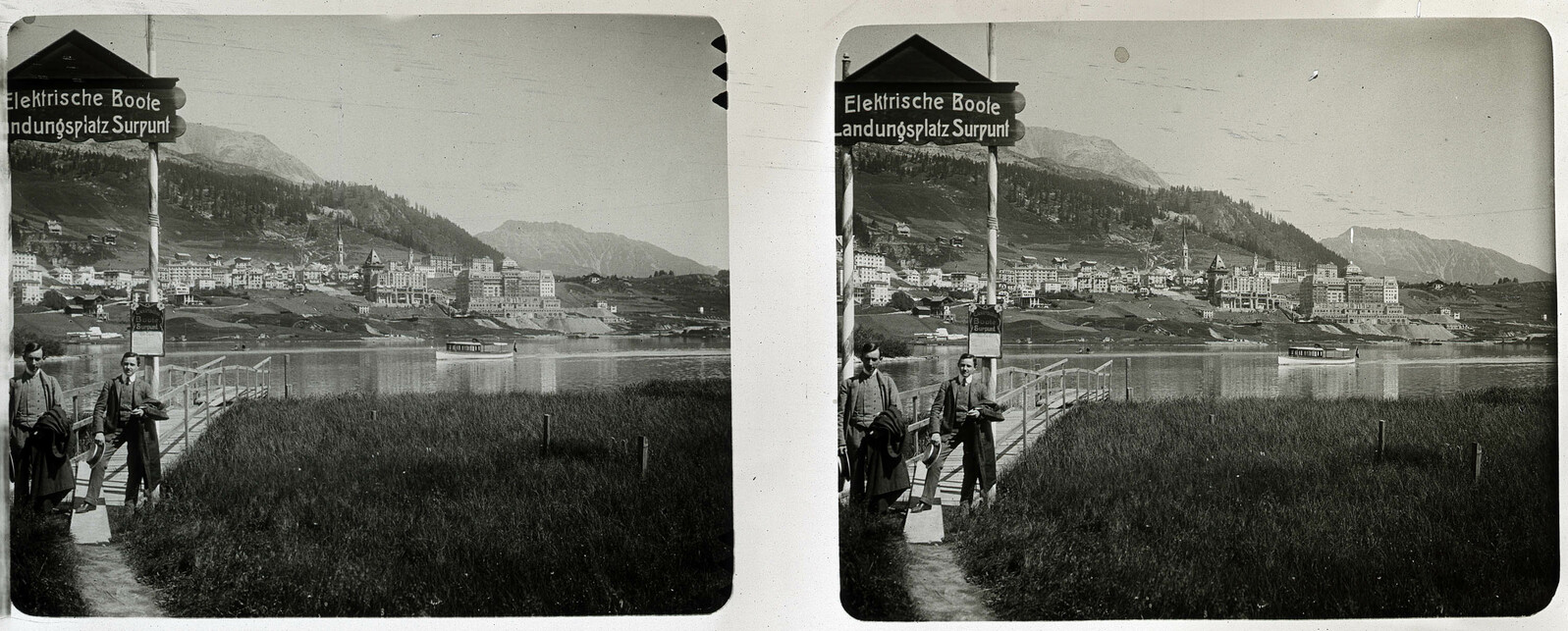 Svájc, St. Moritz. Felvétel éve: 1910. / Forrás: Fortepan 27333 / Schoch Frigyes
