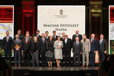 A tavalyi állami építészeti díjak kiosztója. Forrás: sajtóközlemény
