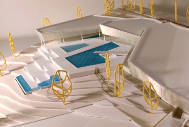 Tömegmakett. Strandfürdő, Veszprém. Simon Endre diplomaterve. 2024.
