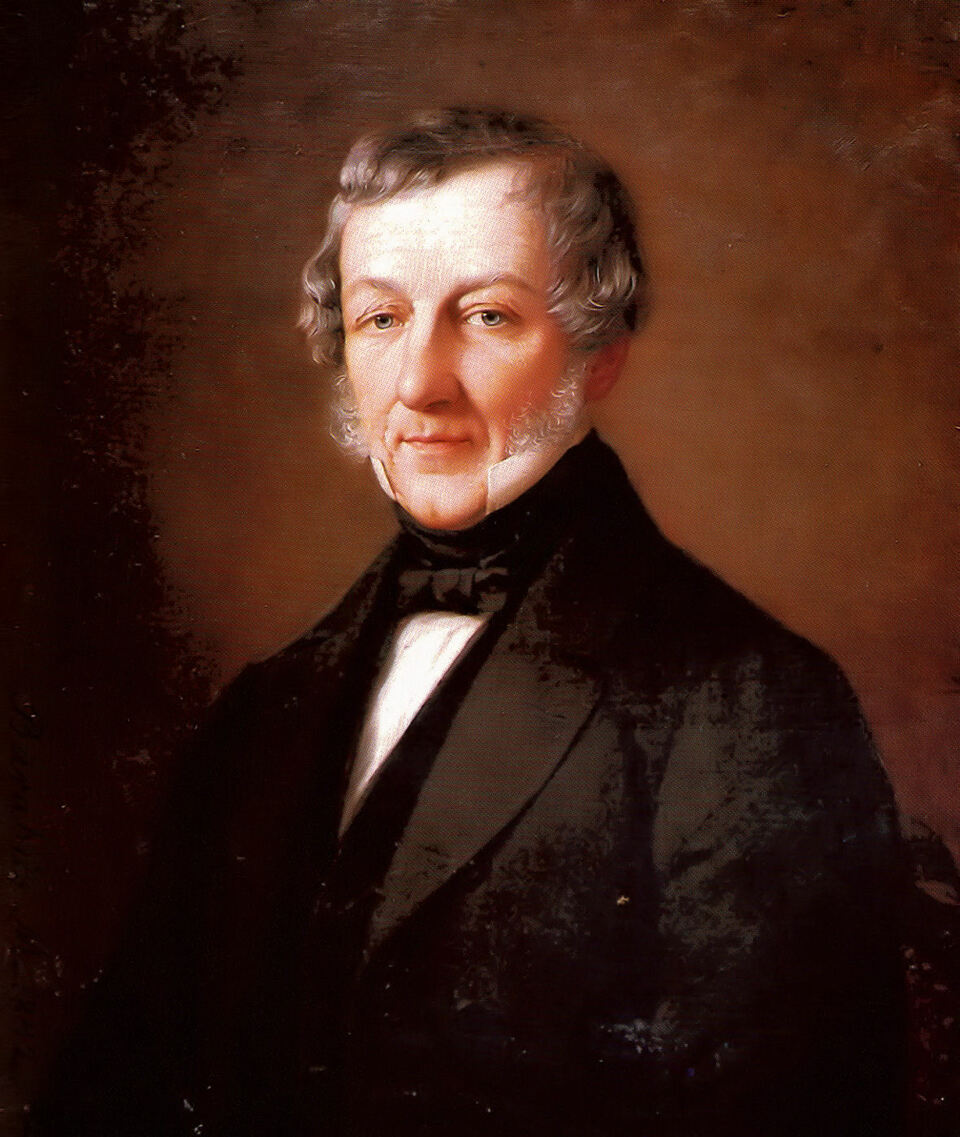 Barabás Miklós: William Tierney Clark, a lánchid tervezőjének arcképe, 1842 / Magyar Nemzeti Múzeum Történelmi Képcsarnok /