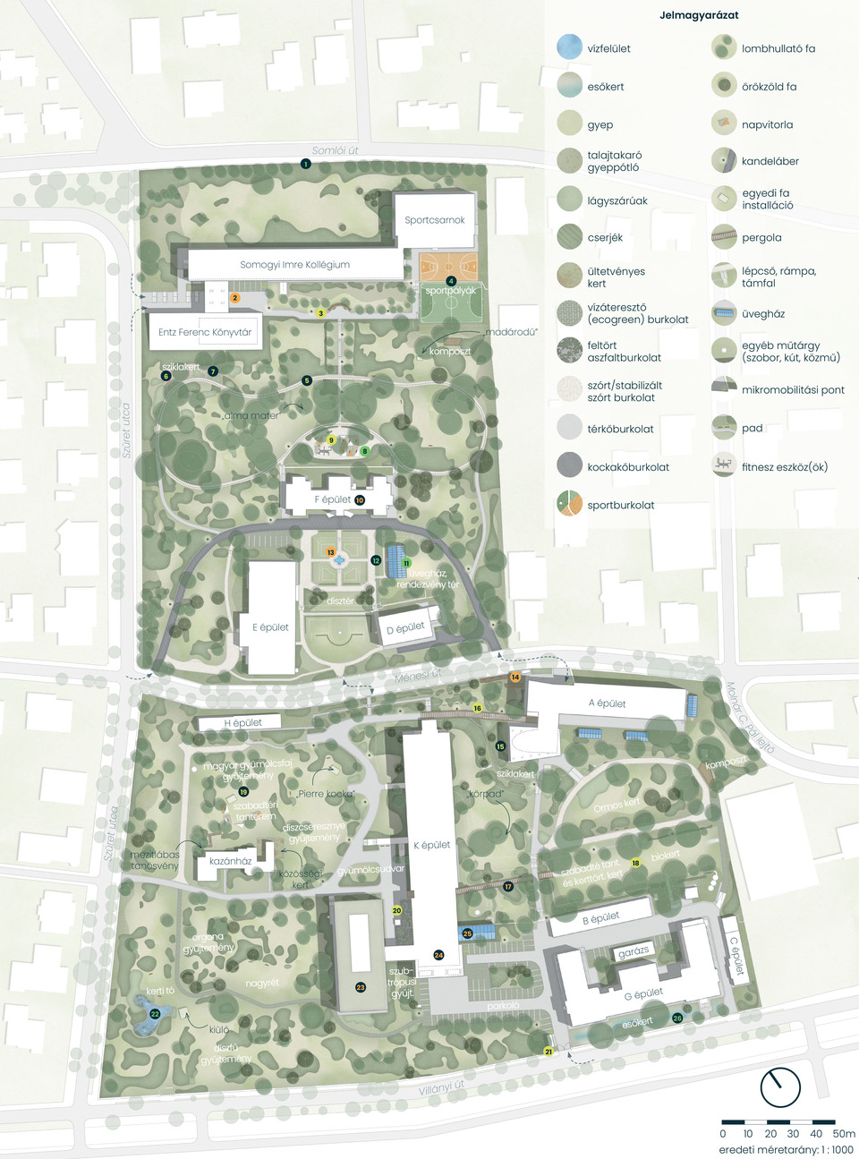 Tervlap. „A mi arborétumunk!” – Lach Bálint II. díjas terve a Budai Arborétum fejlesztése c. ötletpályázaton.