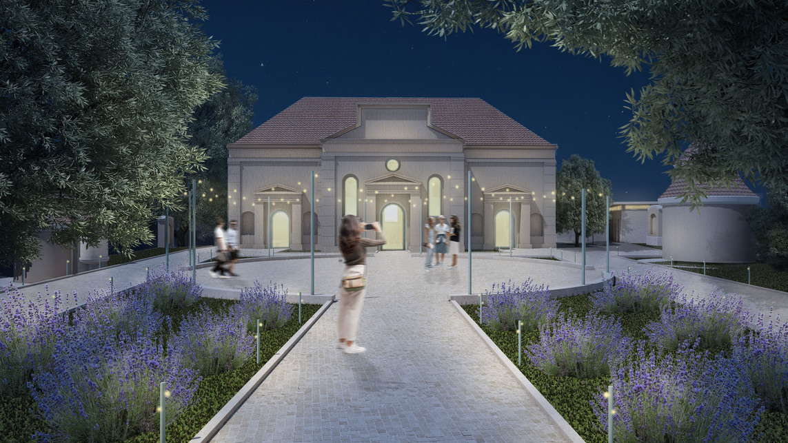 Látványterv. Kálvária Kultúrközpont: templomrevitalizáció Gyöngyösön – Husti Nikolett diplomamunkája.