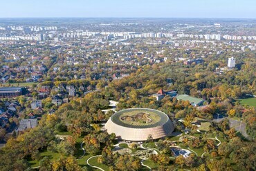 A 3XN és a NAUTES Építészműterem II. díjas terve a Debrecenbe költöző Természettudományi Múzeum új épületére.
