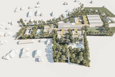 Szigetszentmiklósi Református Általános Iskola pályázat – Az Ártér Építész Műterem és a Korzó Tervezési Stúdió I. díjas pályaműve
