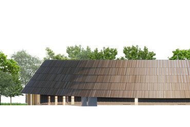 A 3XN és a NAUTES Építészműterem II. díjas terve a Debrecenbe költöző Természettudományi Múzeum új épületére.
